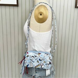 Y2K Vera Bradley X Snoopy Peanuts NWT Crossbody Wrislet Blue Multi Collectible